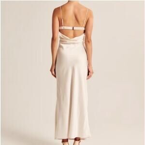 Abercrombie & Fitch Cream Maxi Dress
